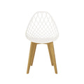 Contemporary timber dining chair set