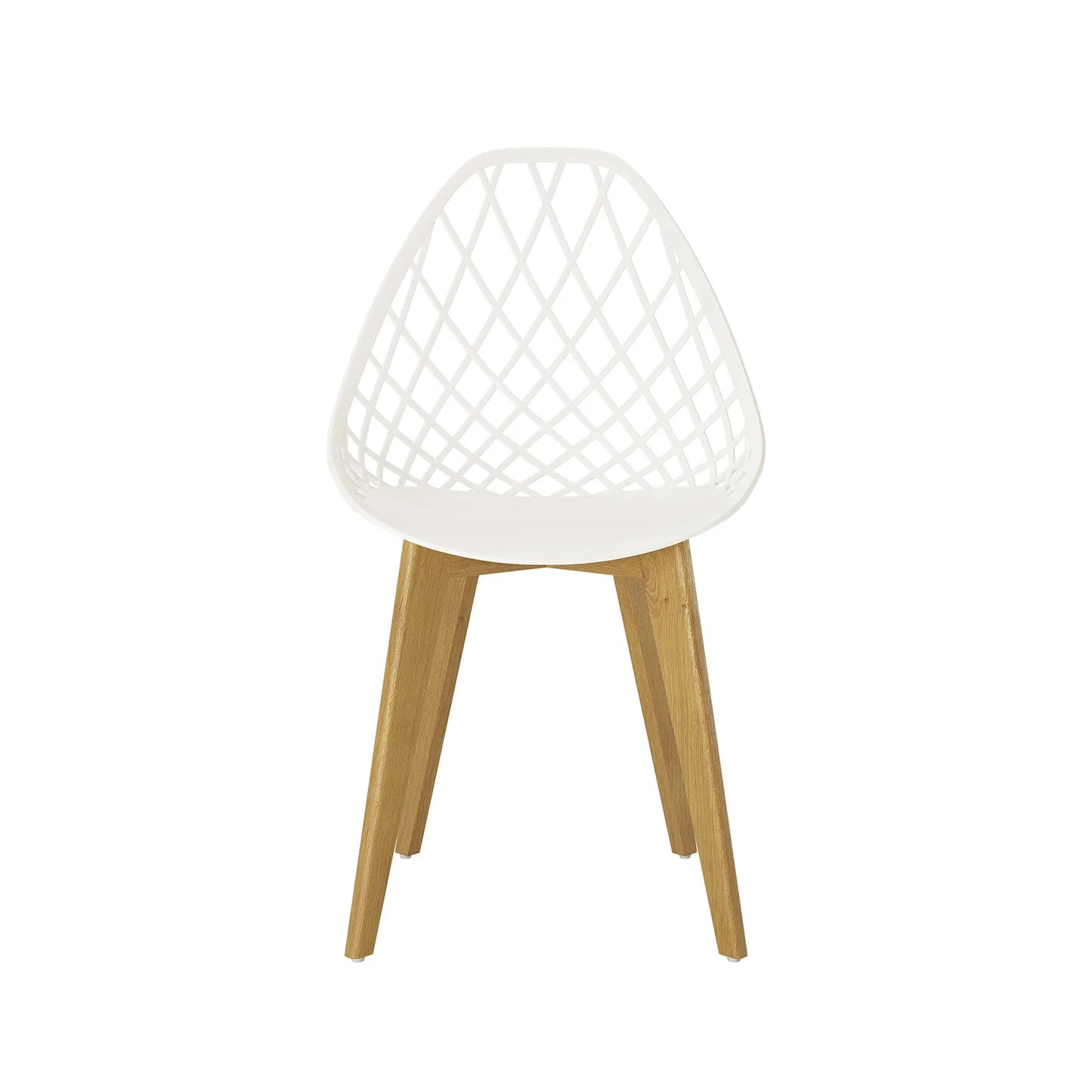 Contemporary timber dining chair set