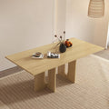Contemporary timber dining table setup