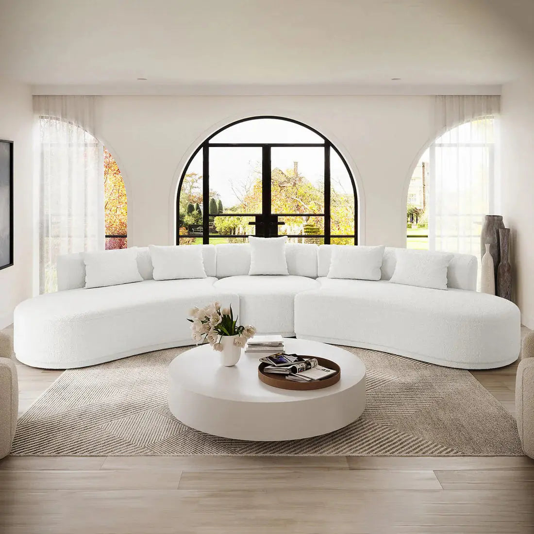 Cream boucle sofa set Australia