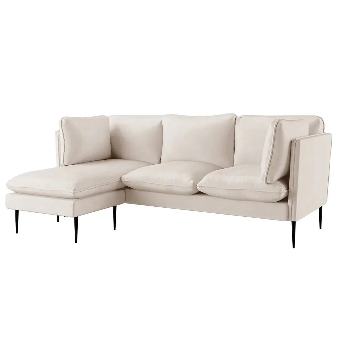 Cream velvet lounge 3 seater