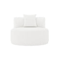 Cream white boucle single seater sofa Australia