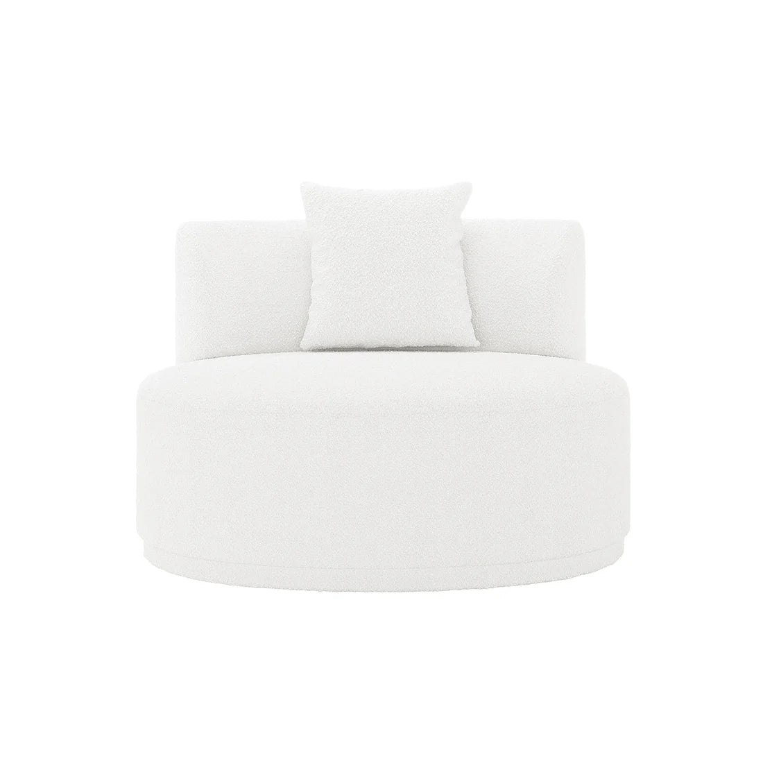 Cream white boucle single seater sofa Australia