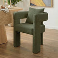 Curved boucle armchair Australia modern interior