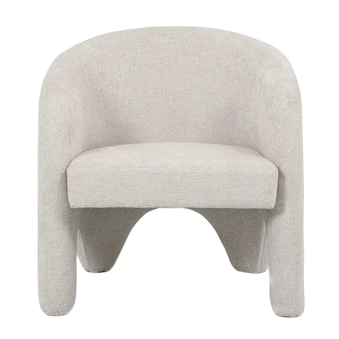 Curved designer armchair for Australian living room