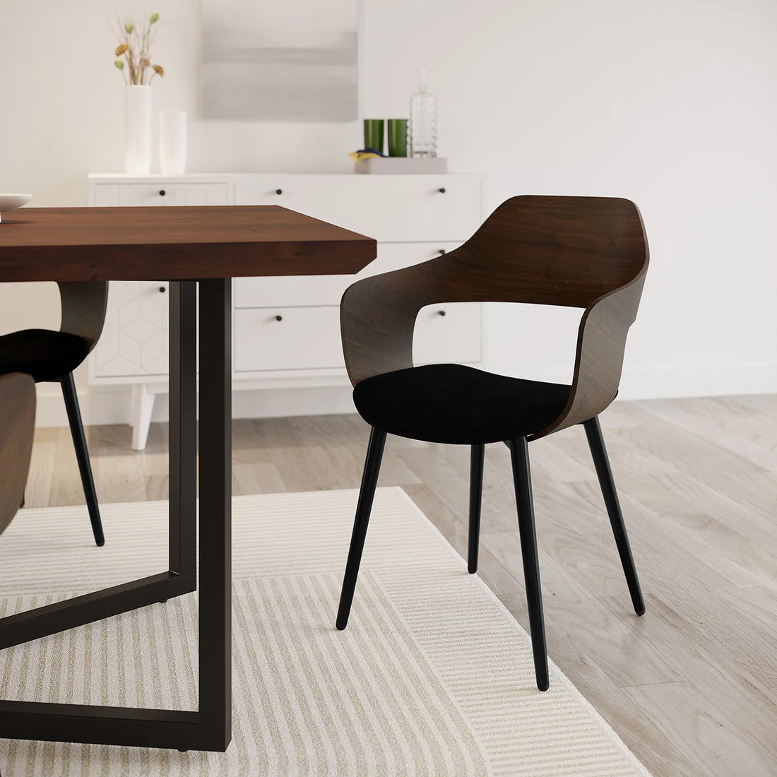 Curved velvet dining chair set Australia