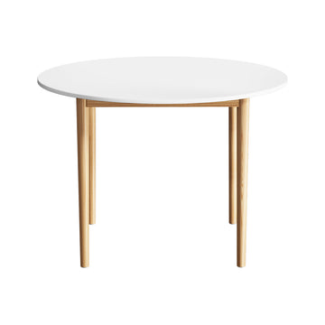 Artiss Demi Round White Dining Table 108CM