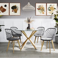 Dark charcoal beech dining chair set of 4 Australia