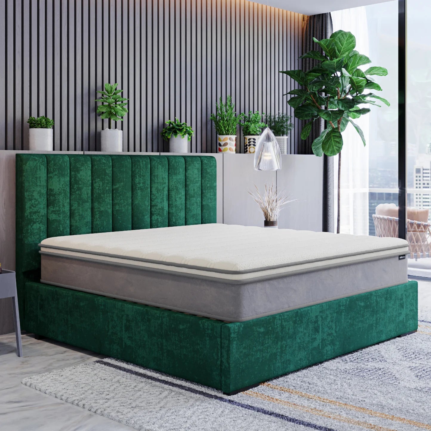 Delia medium firm latex mattress Beyond Living