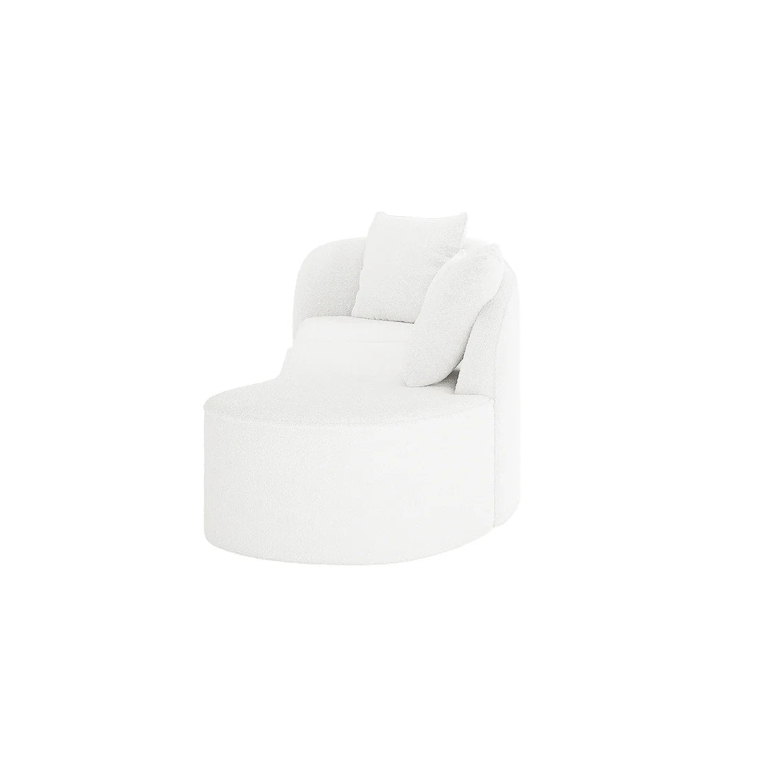Designer boucle lounge living room