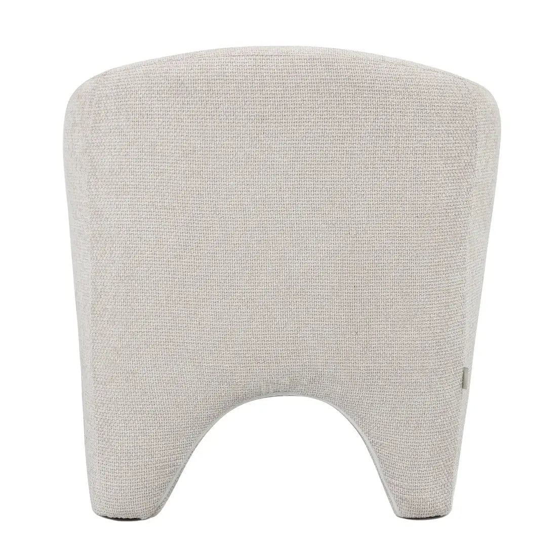 Designer chenille accent chair setup