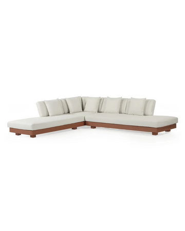 Lennox Outdoor Corner Sofa - Clay/Stone