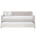 Elegant velvet daybed with button tufted design Australia
