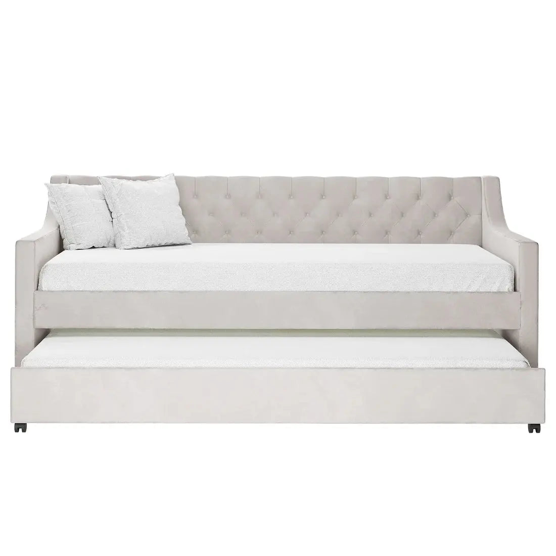 Elegant velvet daybed with button tufted design Australia