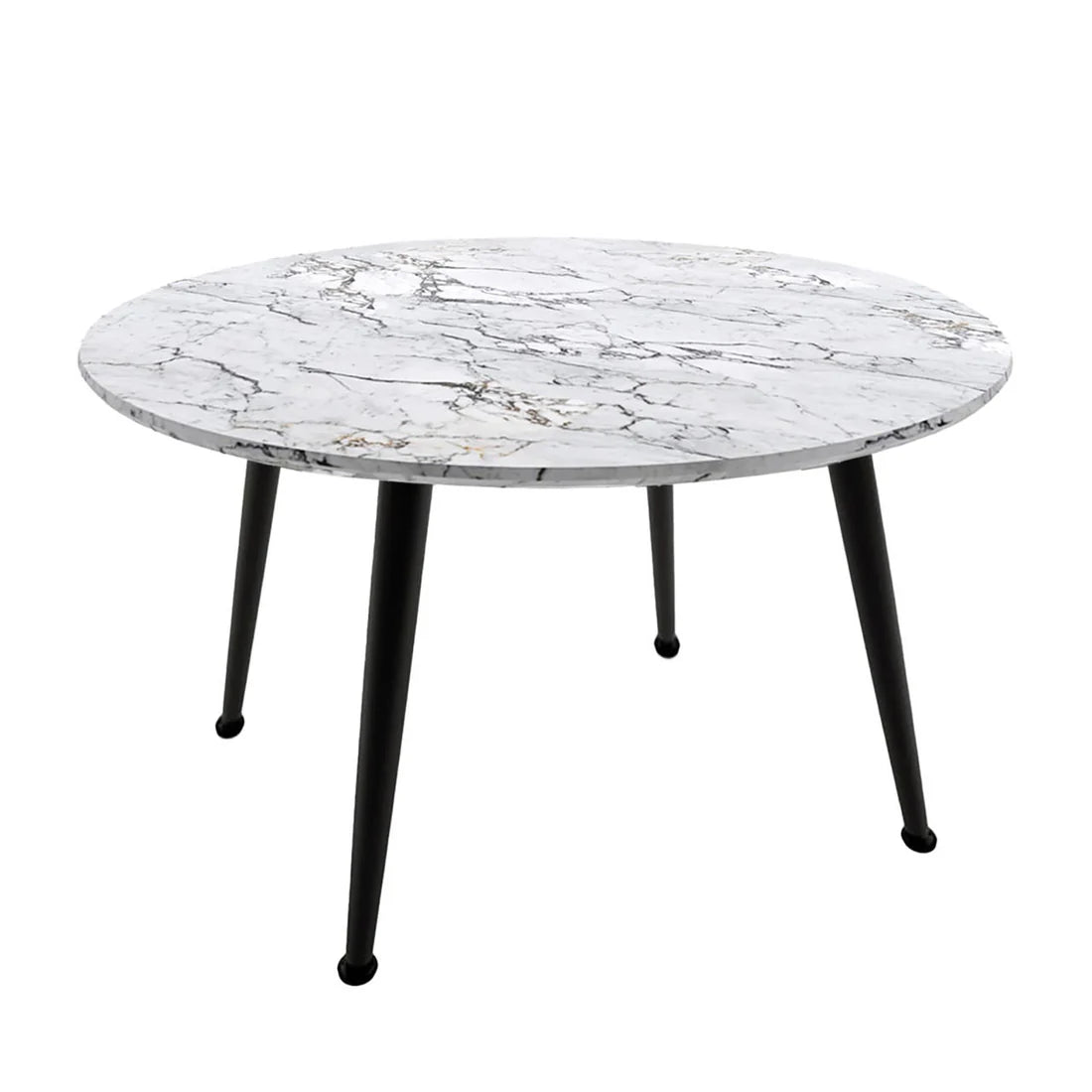 Eugene marble 4 seater round dining table Beyond Living