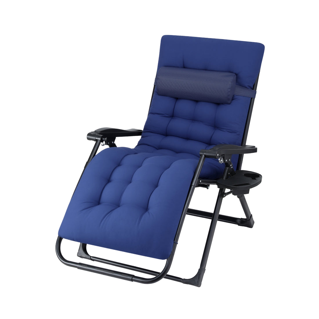 Gardeon Folding Sun Lounger XL Blue – Zero Gravity Chair