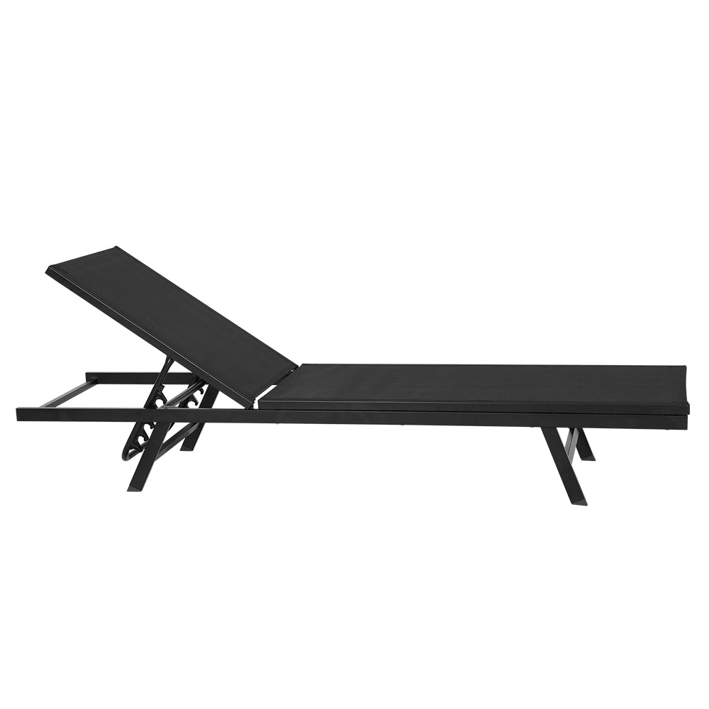 Gardeon Sun Lounge Outdoor Lounger – Steel Beach Chair