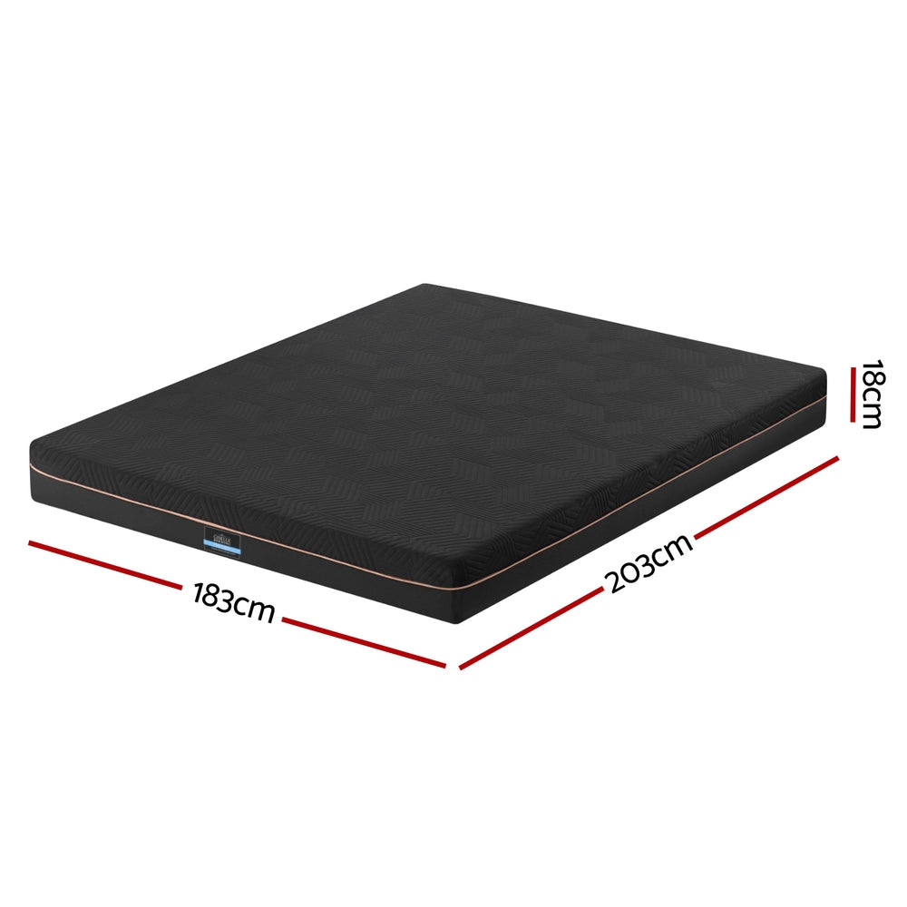 Giselle 18cm King Memory Foam Mattress SHADOW