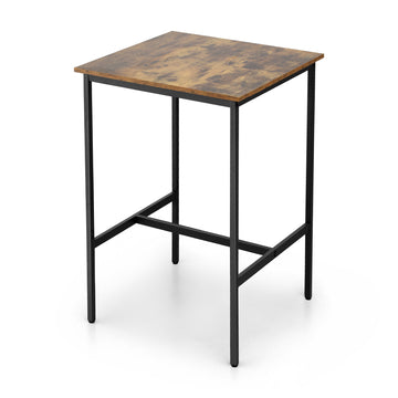 Artiss Bar Table – Vintage Metal & Walnut MDF, 60x92cm