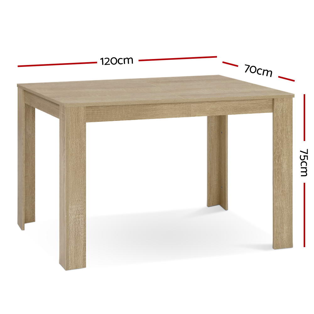 Artiss NATU Oak Dining Table 120CM