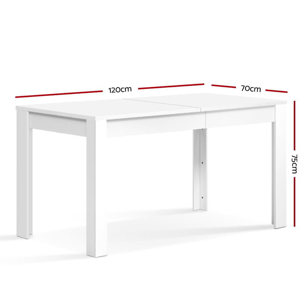 Artiss NATU White Dining Table 120CM