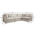 Family friendly spill resistant sofa modern design