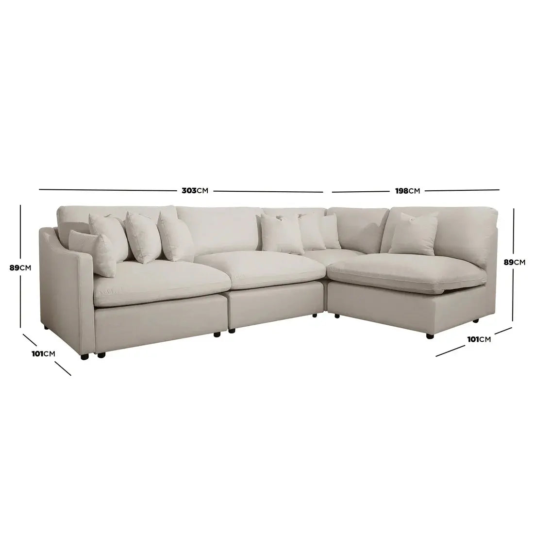 Family friendly spill resistant sofa modern design