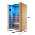 Full spectrum infrared home sauna Australia curved design
