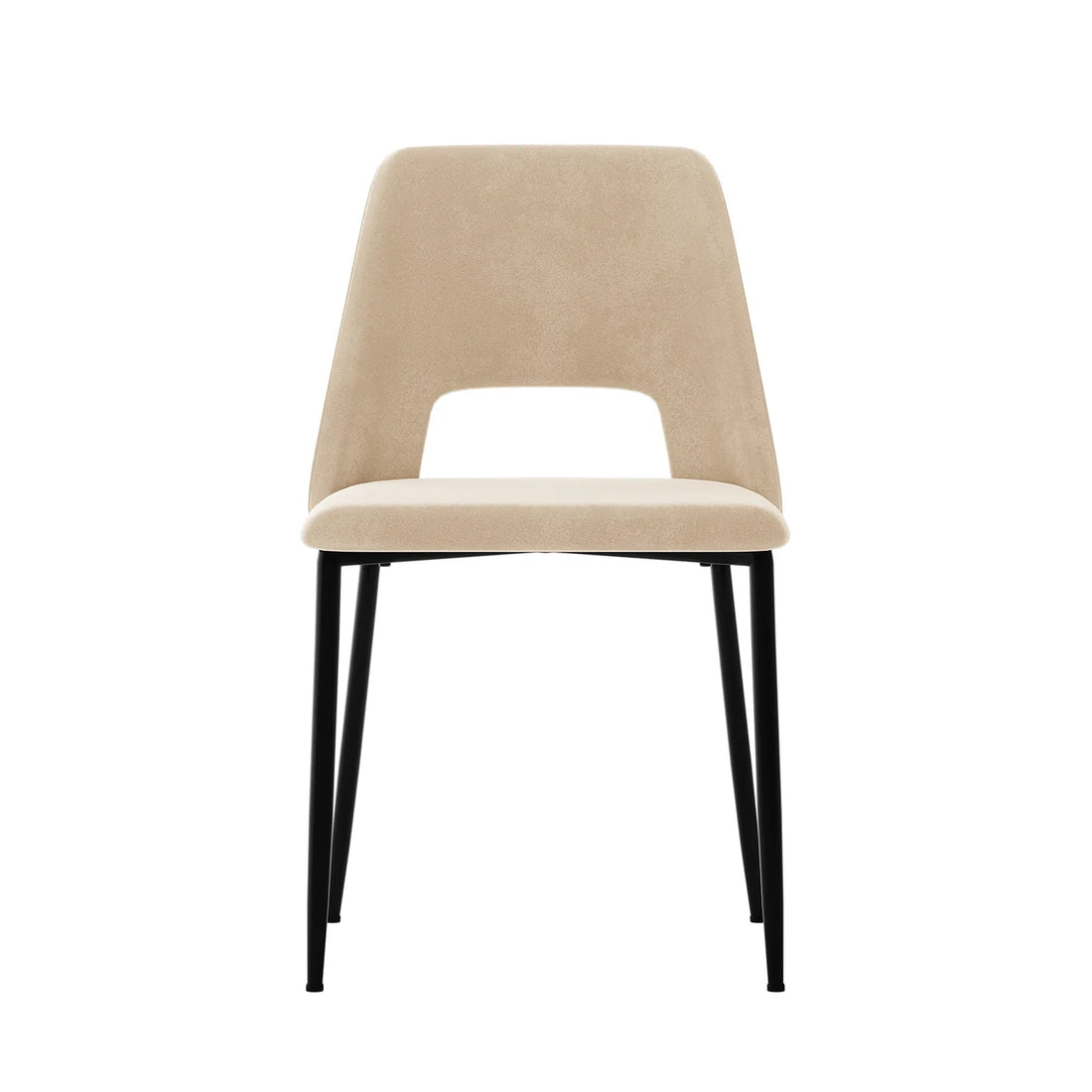 Oatmeal velvet dining chair set of 2 Australia