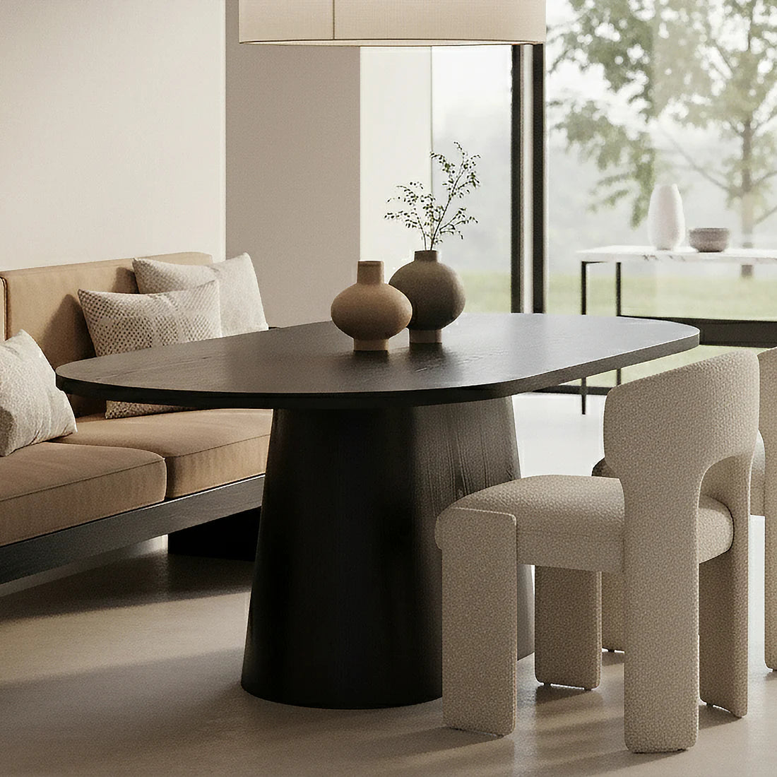 Gigi oval timber dining table Beyond Living