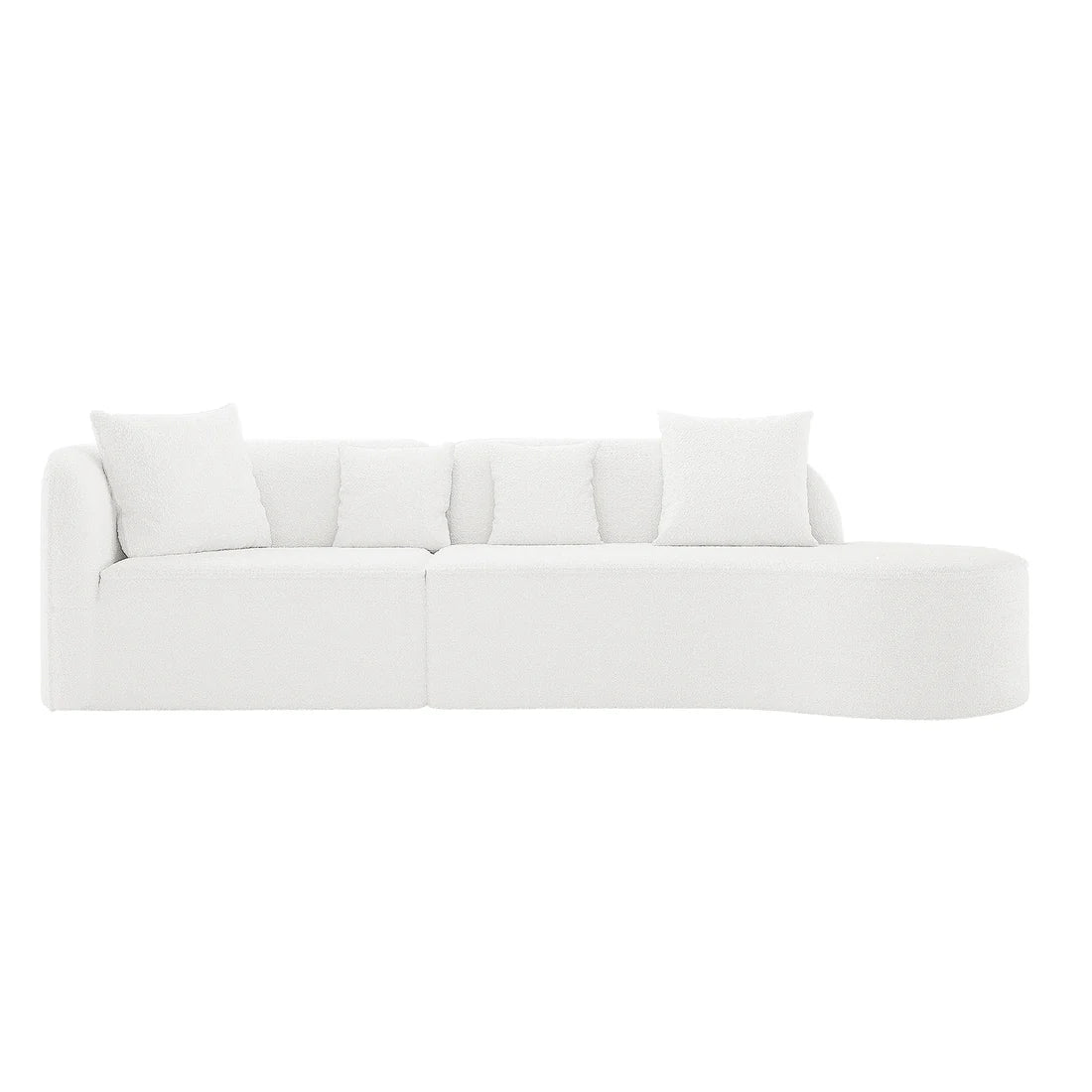 Hattie cream white boucle lounge Beyond Living