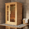 Hirsi 2 person infrared sauna Australia carbon fibre indoor model
