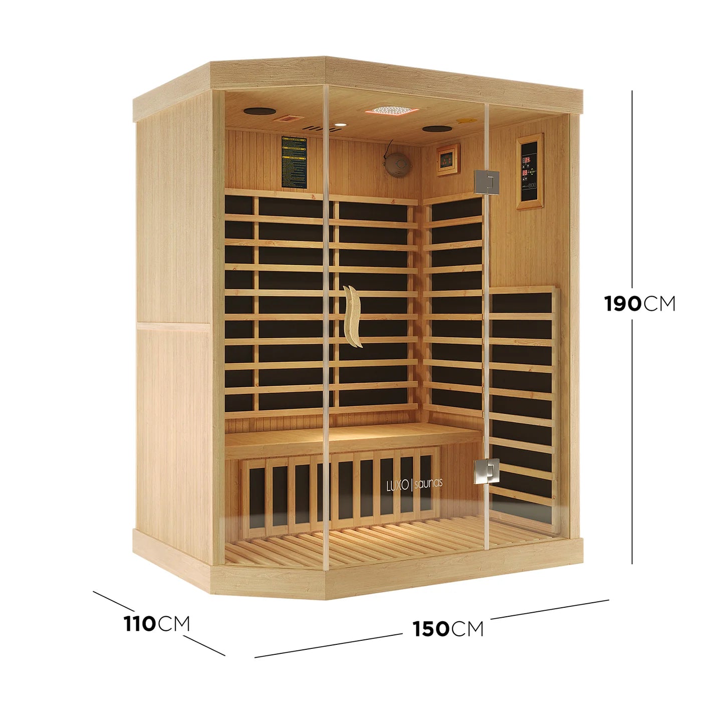Indoor infrared sauna Australia 3 person model
