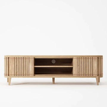 Koppar Media Cabinet 2 Dr Rmv Shelf Patina Oak