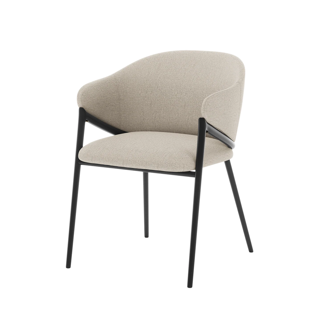 Beige linen dining chair set of 2 Australia