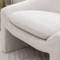 Kotrina designer armchair with textured chenille fabric