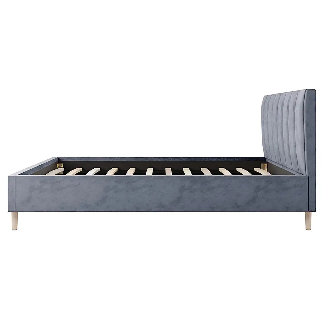 Kelly Double Velvet Fabric Bed Frame Australia Beyond Living