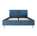Kelly Double Velvet Fabric Bed Frame Australia Beyond Living