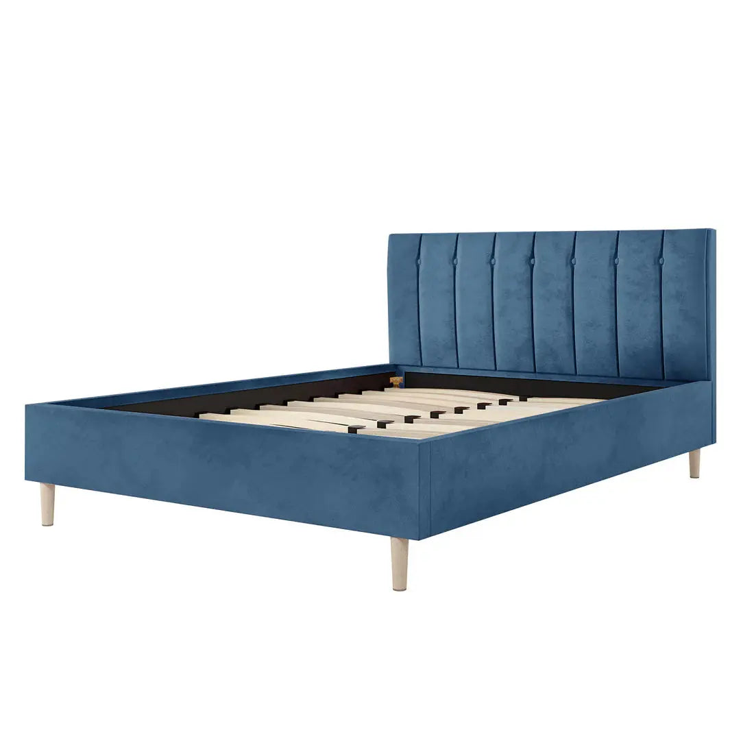 Kelly Double Velvet Fabric Bed Frame Australia Beyond Living