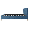 Kelly Double Velvet Fabric Bed Frame Australia Beyond Living