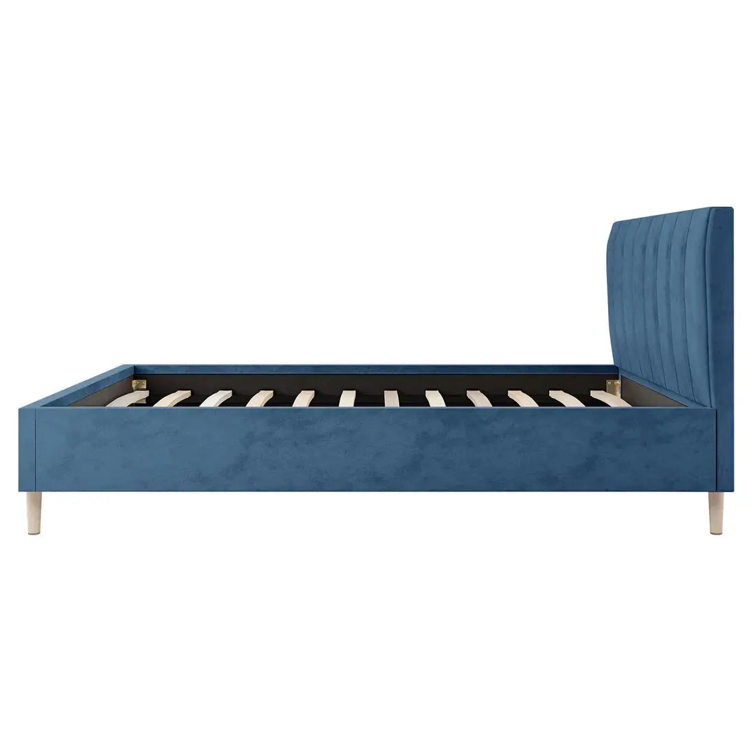 Kelly Double Velvet Fabric Bed Frame Australia Beyond Living