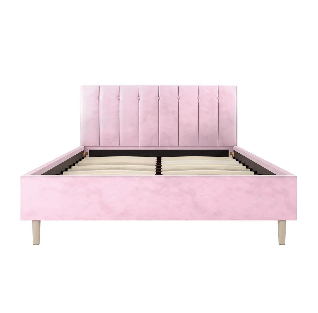 Kelly Double Velvet Fabric Bed Frame Australia Beyond Living