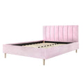 Kelly Double Velvet Fabric Bed Frame Australia Beyond Living