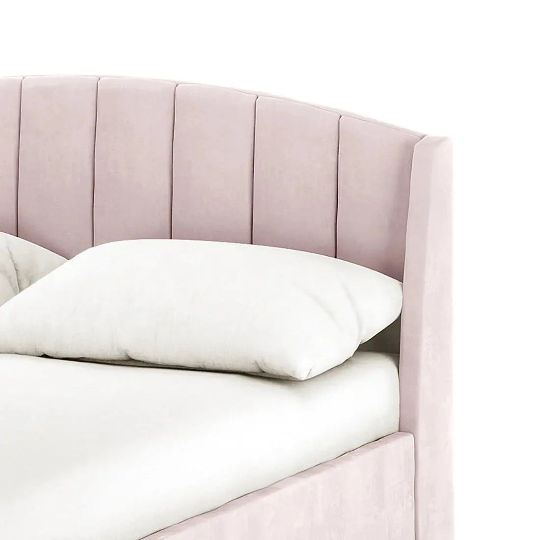 Lyra Double Winged Velvet Fabric Bed Frame Australia Beyond Living