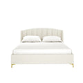 Lyra Double Winged Velvet Fabric Bed Frame Australia Beyond Living