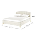 Lyra Double Winged Velvet Fabric Bed Frame Australia Beyond Living