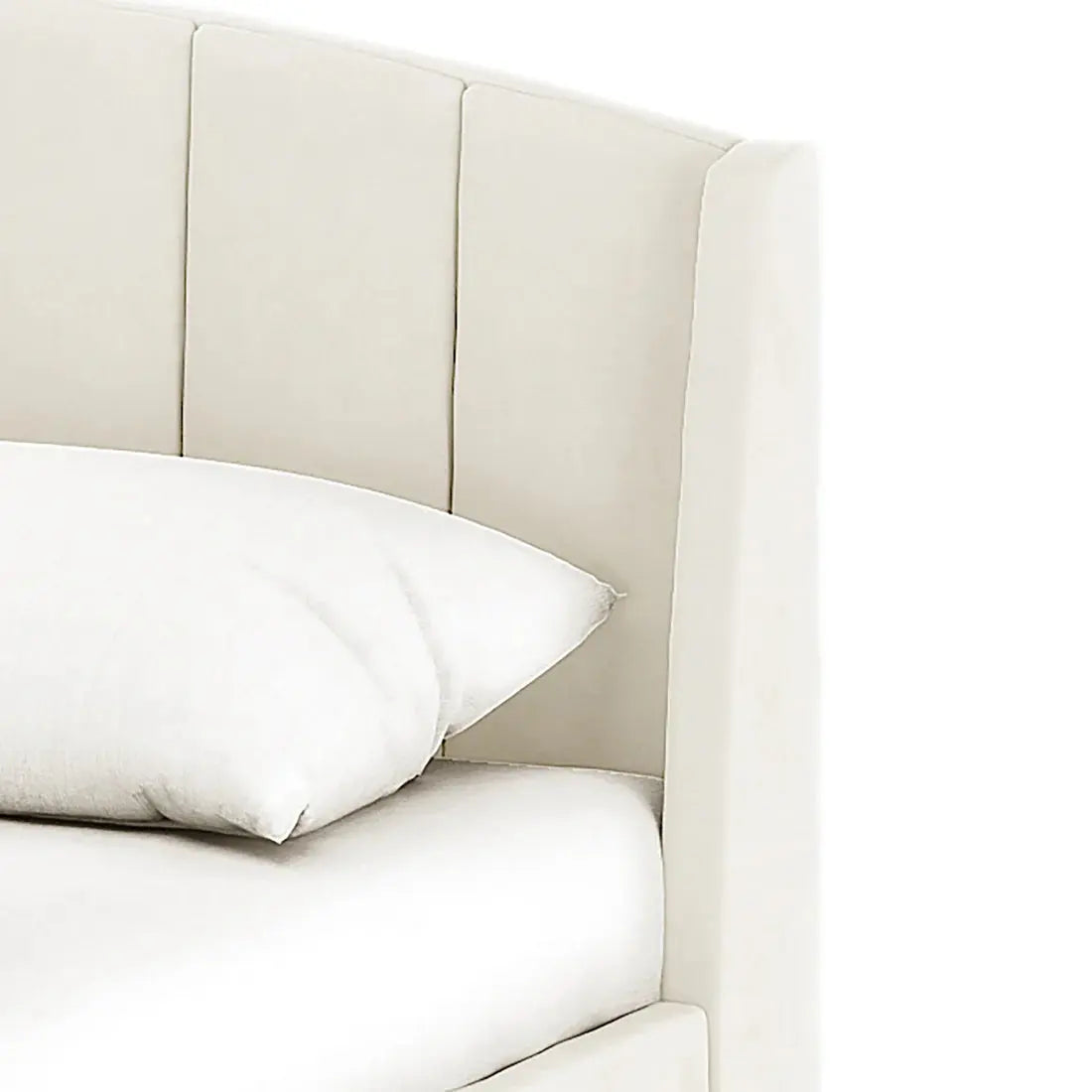 Lyra Double Winged Velvet Fabric Bed Frame Australia Beyond Living