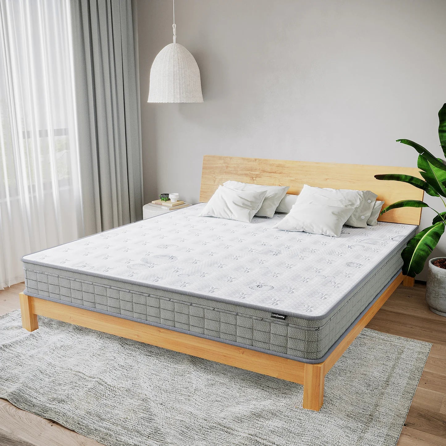 Thetis King Single Pocket Spring Latex Mattress Australia 25cm Hybrid Beyond Living