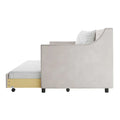 Ovidia Velvet Sofa Bed with Trundle Modern Daybed Beyond Living