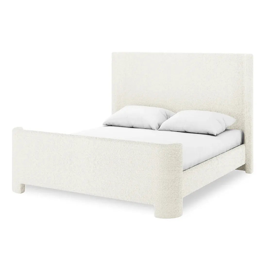 Palmira Queen Boucle Fabric Bed Frame Australia Beyond Living